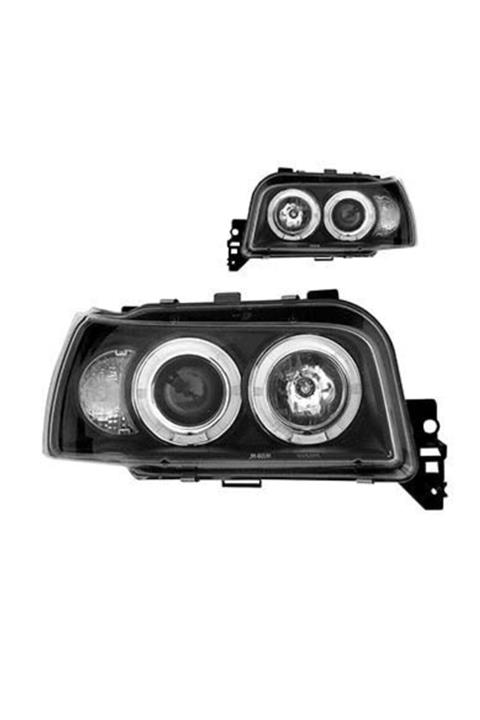 X POWER TUNİNG Renault Clio 1 1994.1998 Mercekli Siyah Angel Eyes Ön Far
