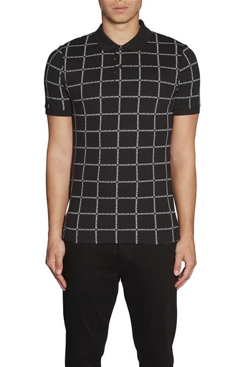Calvin Klein Erkek Siyah Polo Yaka T-shirt