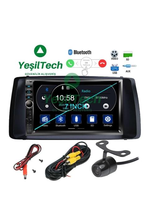 alfaben Toyota Double Teyp Corollaverso Terra 2003 2007 Çerçeve Kamera Kıngwın Bletooth