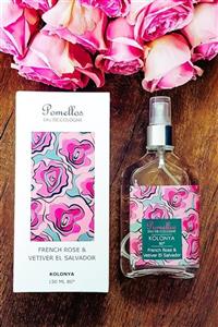 Pomellos Kolonya - French Rose & Vetıver El Salvador (150 Ml, Spreyli Cam Şişe, 80 Derece)