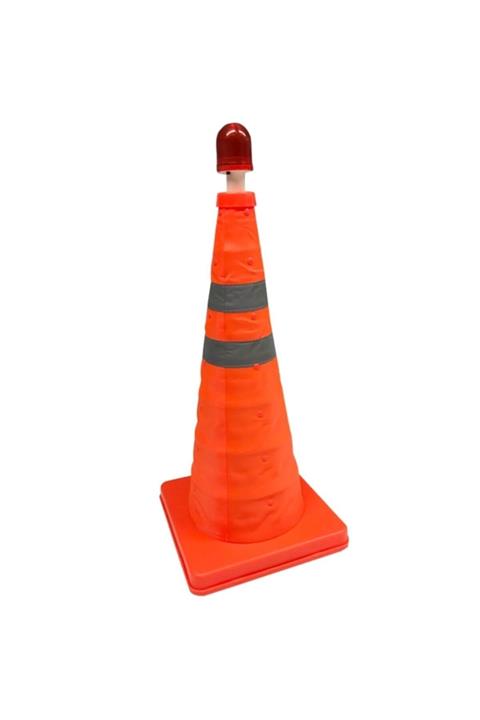 Kayalar Trafik 70 Cm Katlanır Trafik Konisi Işıklı Katlanır Duba