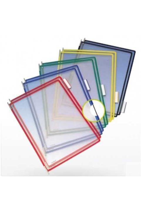 Esselte Tarıfold 114009 Mafsallı Poşet (10 Adet) Şeffaf/asorti 5 Renk