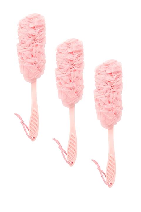 Bodypeel Saplı Banyo Lifi Pembe 3 Adet