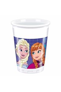 LAUREL DREAM Frozen Kar Taneler Temalı Plastik Bardak 8 Adet