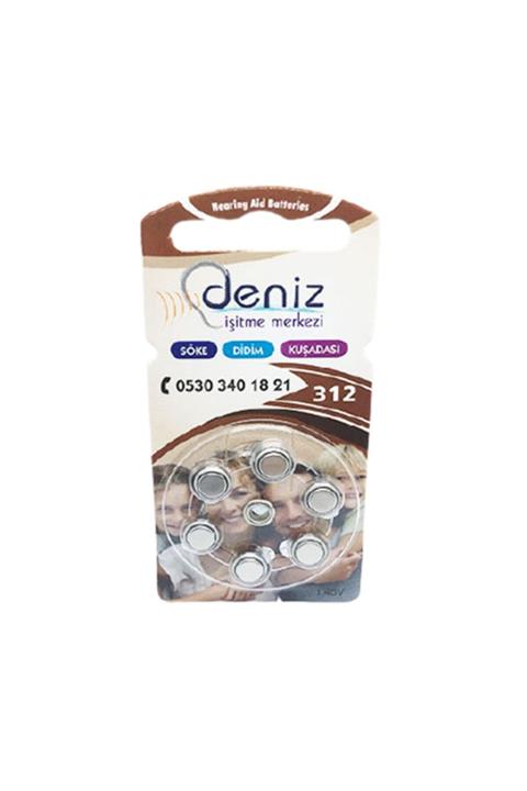 Rayovac Işitme Cihazı Pili 312 10 Paket (6x10=60 Adet)