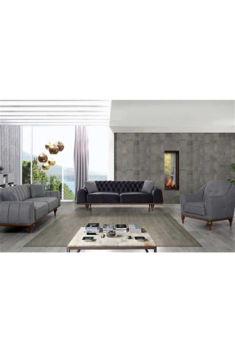 Engince Mobilya Carley Blue Koltuk Takımı