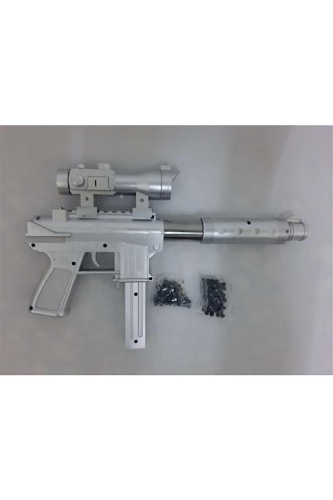 HAK İŞ OYUNCAK Poşetli Boncuk Atan Lazerli Tomson Tabanca
