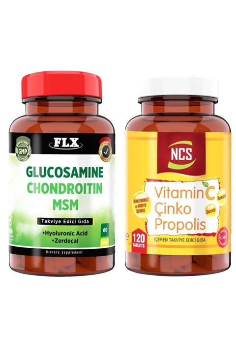 NCS Glucosamine Chondroitin Msm 60 Tab + Vitamin C Çinko Propolis 120 Tab