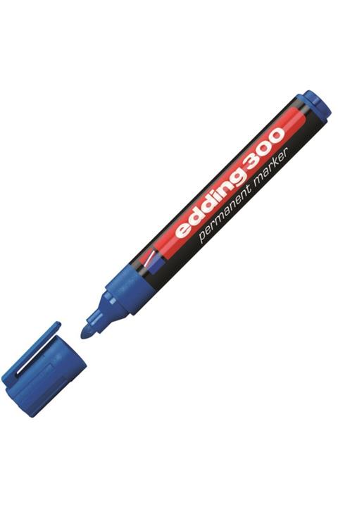 Edding 300 Yuvarlak Uçlu Permanent Markör Kalemi Mavi 5 Adet