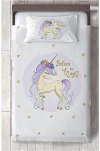 MEKTA HOME Unicorn Desenli Çocuk Odası Yatak Örtüsü Mktyto-268