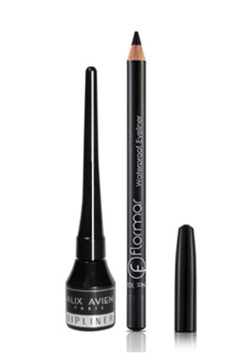 Flormar Waterproof Siyah Göz Kalemi Alix Avien Dipliner Siyah