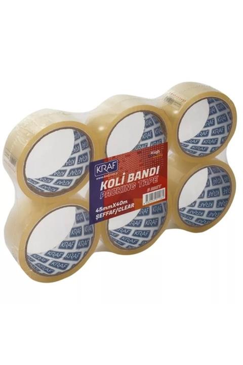 KRAF Koli Bandı 6lı 45x40 Şeffaf