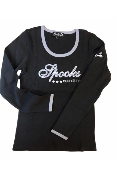 SPOOKS Uzun Kollu Bayan Binicilik Tişört