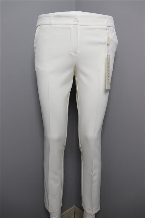Famelin Kadın Beyaz Dar Paça Pantolon 1516b