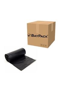 BAYPACK Orta Boy Çöp Torbası 55x60 Siyah 30 Lt (1 Koli 50 Paket)