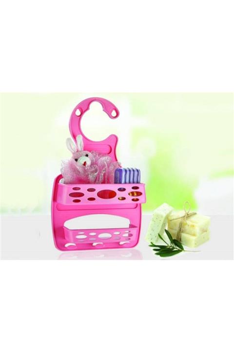 FırsatVar 2 Adet Fvr Plastik Mini Şampuan Traş Losyonu Rafı Banyo Rafı 2 Katlı