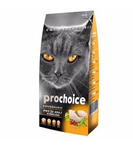 ProChoice Pro 32 Sterilised Tavuklu Kısırlaştırılmış Yetişkin Kedi Maması 2 Kg