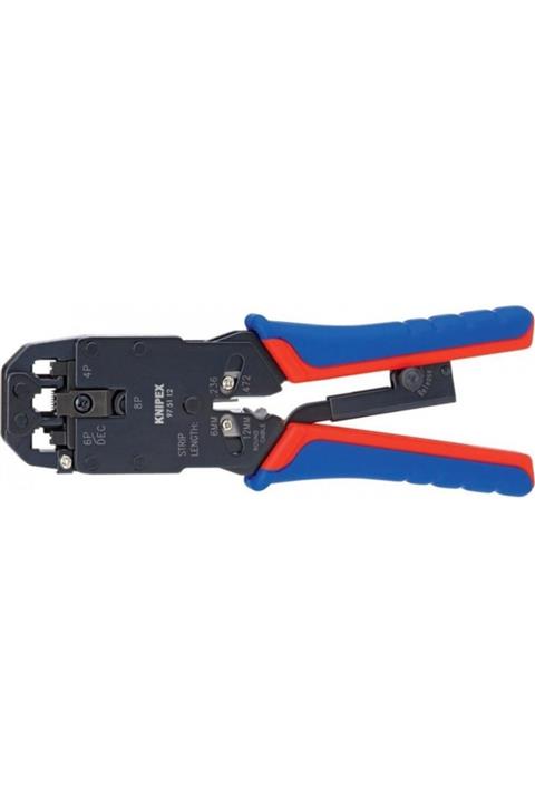 Knipex 97 51 12 Konnektör Sıkma Pensesi 4/6/8pol. Western