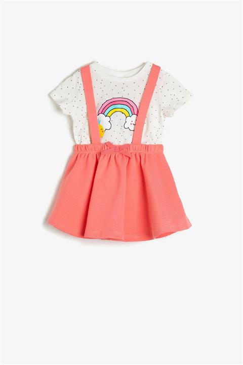 Koton Kız Bebek Pembe Bebek Takımları 0YNG15357ZK
