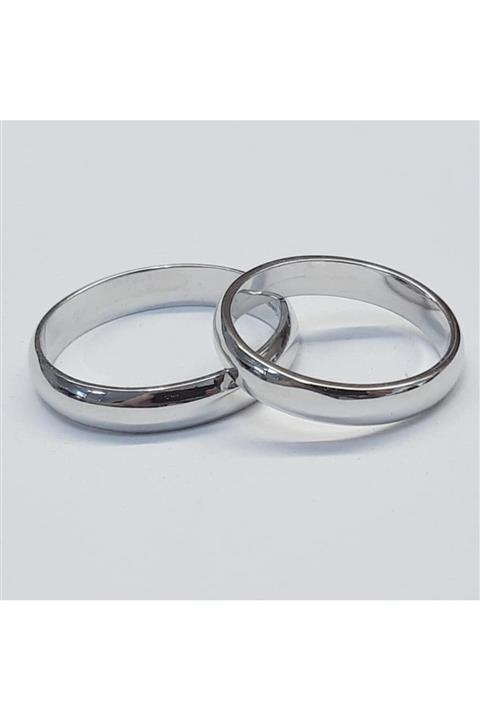 BASAR GÜMÜŞ 4mm Unisex Çelik Alyans