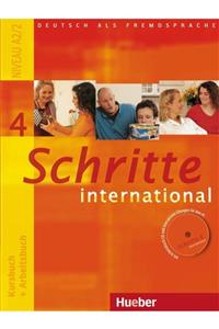 Hueber Yayınları Schritte International 4 Kursbuch Arbeitsbuch A2.2 Mit Audio-cd Zum