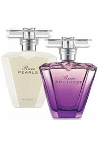 AVON Rare Pearls Edp 50 ml Kadın Parfüm + Rare Amethyst Edp 50 ml Kadın Parfüm 25481170552