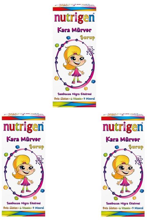 Nutrigen Kara Mürver Şurup 200 ml X 3 Adet