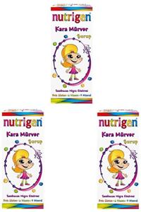Nutrigen Kara Mürver Şurup 200 ml X 3 Adet