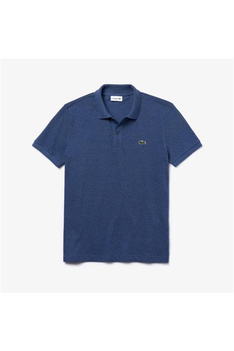 Lacoste Erkek Slim Fit Mavi Slim Fit Polo Yaka T-Shirt PH4012-L
