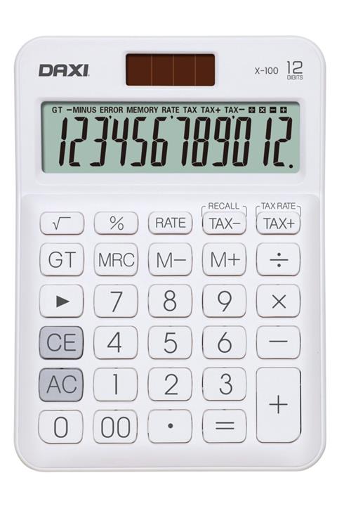 Daxi X-100 Beyaz 12 Hane Hesap Makinesi