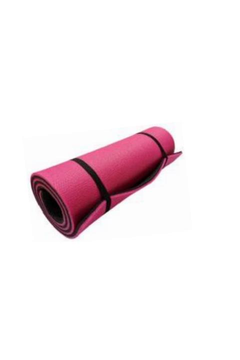 MOYASHOP Pembe Siyah Yoga Minderi - Yoga Matı - Pilates - 16 Mm .