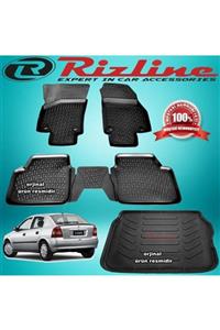 Rizline Opel Astra G 3d Paspas + Bagaj Havuzu Siyah Hb 1998-2009 Arası 4 Prç