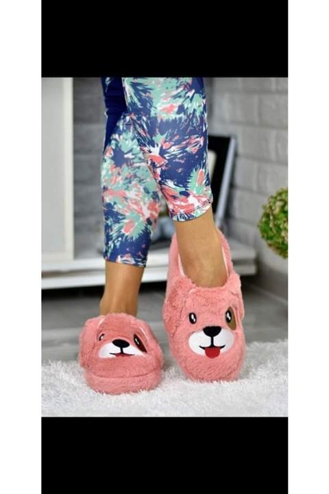 ByDg Shop Sevimli Köpek Desenli Panduf Sıcacık Ev Pandufu