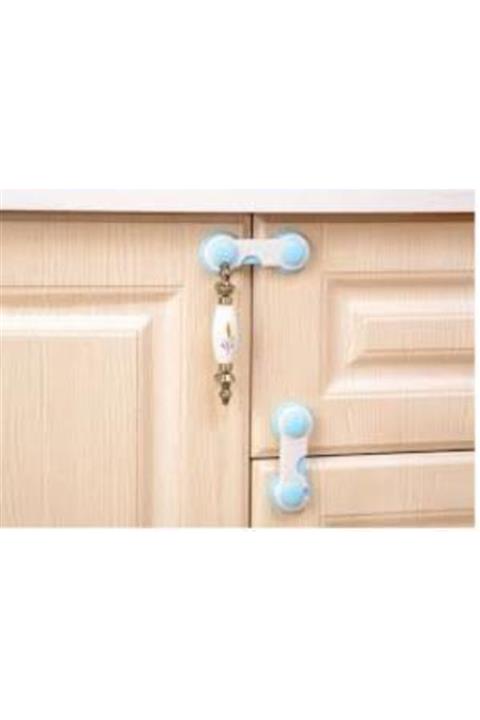 Çokuygunuz Bebek Koruyucu Dolap Çekmece Vitrin Gardrop Kilidi 2 Li Set