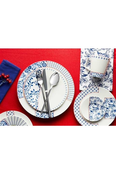 Porland Folksy 18 Parça 6 Kişilik Yemek Takımı
