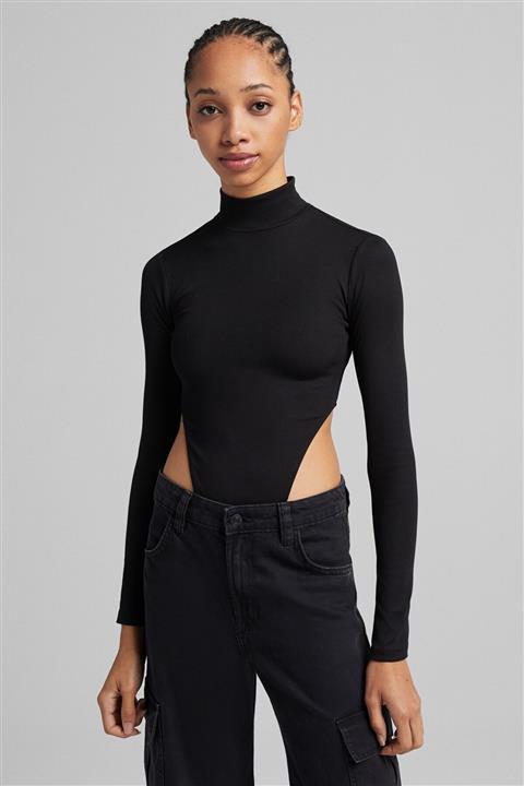 Bershka Sırtı Açık Uzun Kollu Body