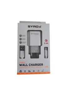 Syrox J48 Type-c Girişli 2.6a Hızlı Şarj Cihazı