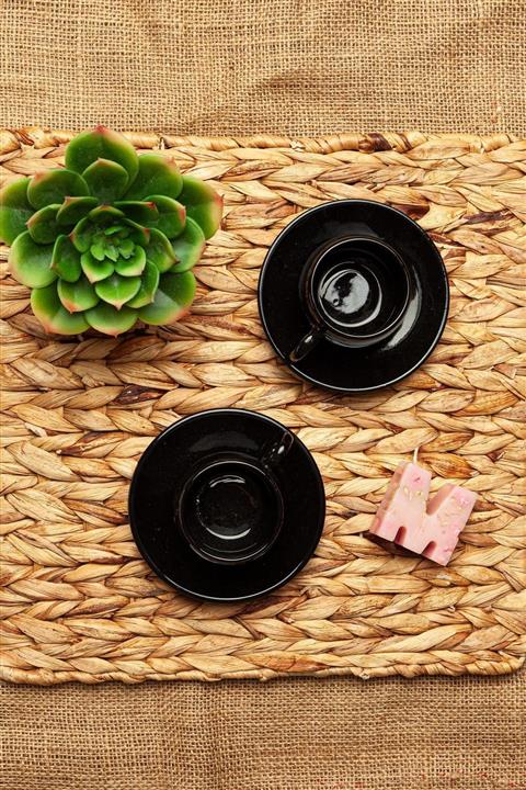 M'art Home M Art Home Black Çay Fincanı 2li