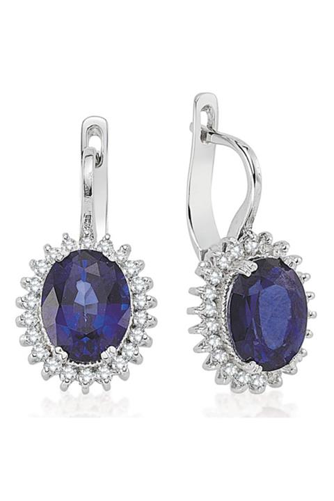 Emel Pırlanta 5.50 Ct. Pırlanta Safir Küpe
