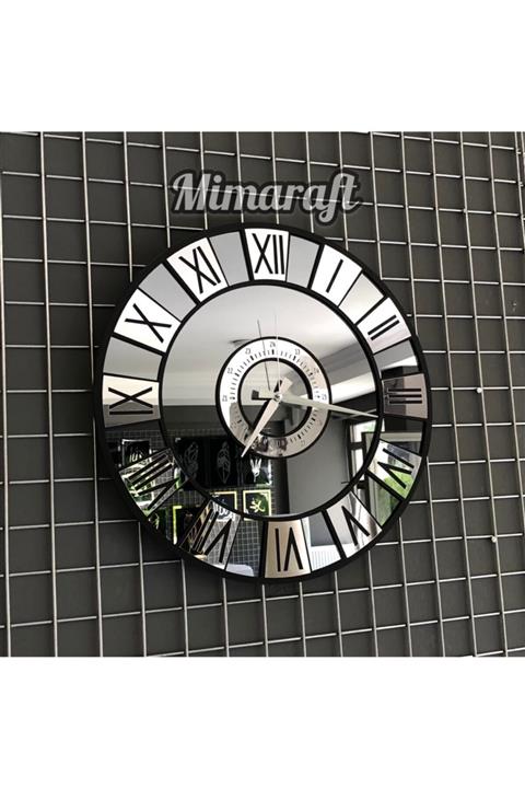 Mimaraft Özel Seri Aynalı Duvar Saati - 70 Cm