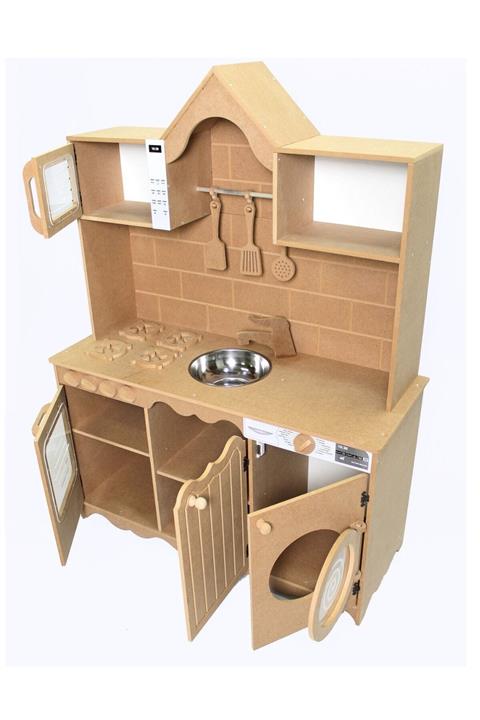 madelloon Çocuk Oyun Evi Oyuncak Mutfak Seti Boyanabilir