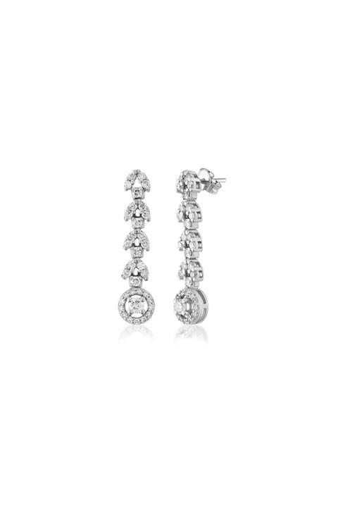 İBER DIAMOND F Renk Vs 0.67 Karat Hrd Sertifikalı Pırlanta Taşlı Küpe