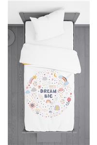 Ziu Kids Dream Big Desenli Dekoratif Yatak Örtüsü 140x220