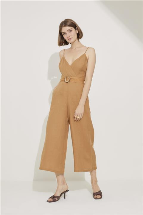 adL Kadın Camel Culotte Tulum