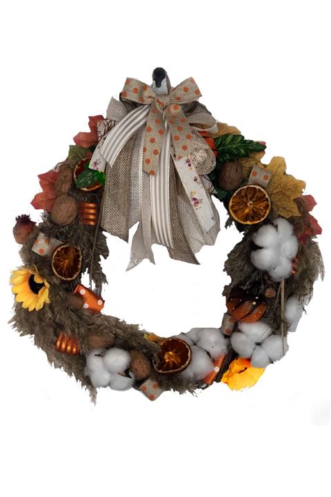 DB Handmade Arts & Crafts Sonbahar Kapı Süsü Çelengi