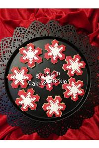 By Beken Cake Patisserie Kar Tanesi Red Kurabiye 10 Adet