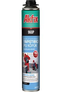 Akfix 960p Tabancalı Xps Eps Yapıştırıcı Pu Köpük 800 Ml/900 Gr