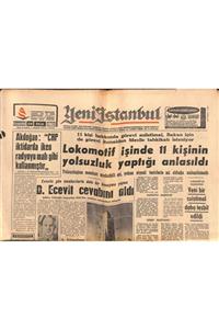 Gökçe Koleksiyon Yeni Istanbul Gazetesi 28 Eylül 1963 - Ap Kayseri Merkez Ilçe Ve Adana Il Kongresi Yapılıyor