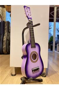 Gitar Çocuk I Mor 60cm Penalı Ahşap 2,6 Yaş Için