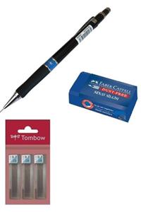 EKM Tlg 0.7 Uçlu Kalem + Tombow 0.7 Uç + Faber Castell Silgi